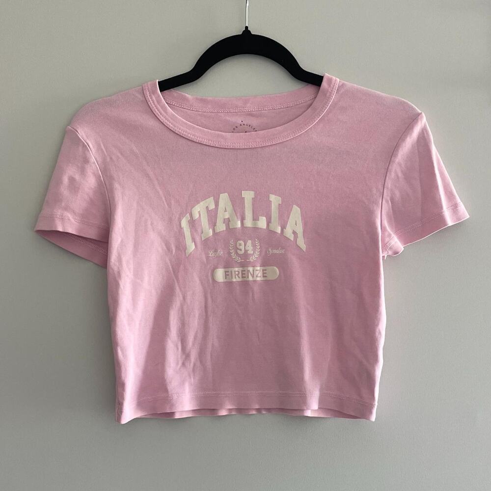 Italia Pink Crop Top